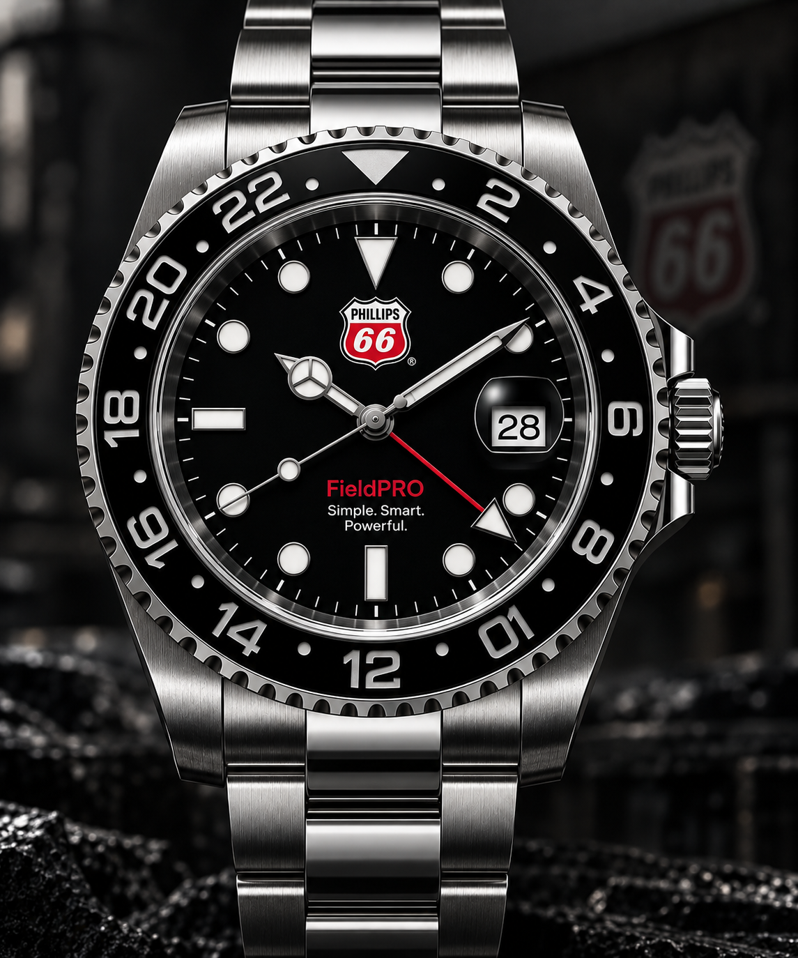 For Jay - 40mm Custom Dial GMT Watch Mod