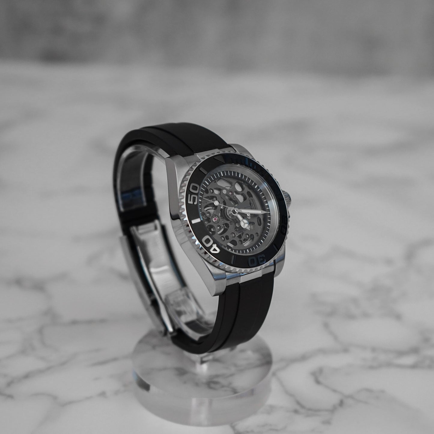 40mm Yacht Master Seiko Mod Skeleton Watch - Right