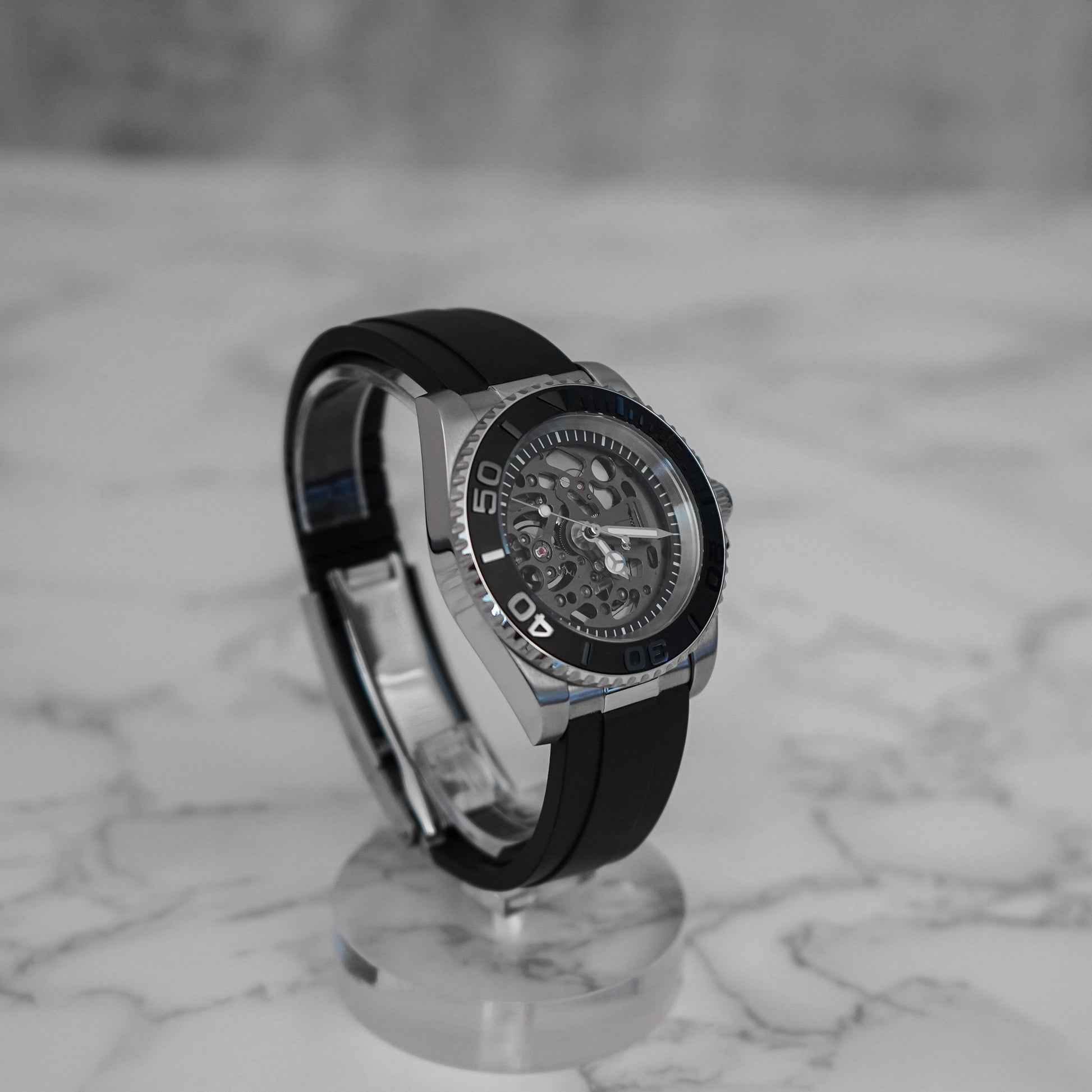 40mm Yacht Master Seiko Mod Skeleton Watch - Right