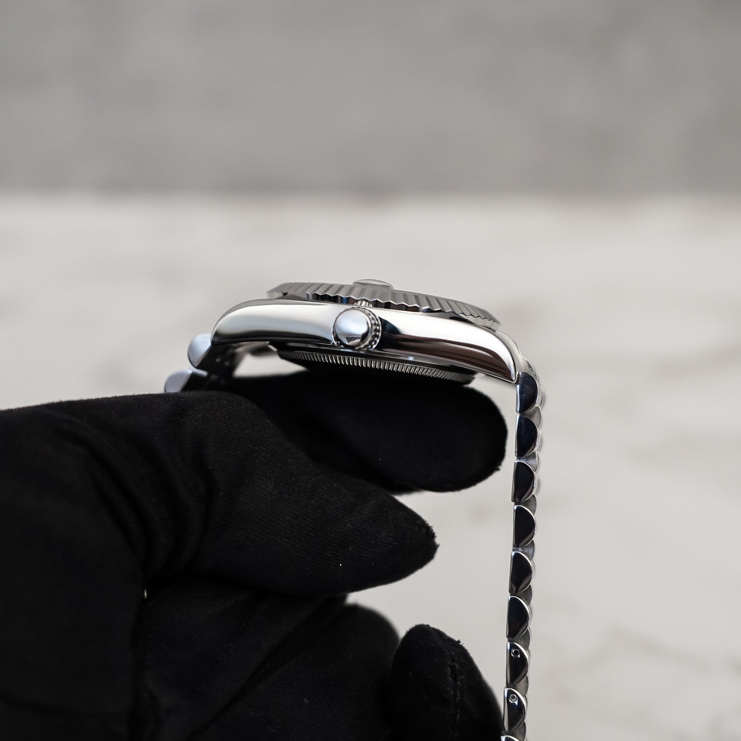 36mm Gray Datejust Style Mod Watch w/ SPB143 Dial & Seiko NH35 Movement