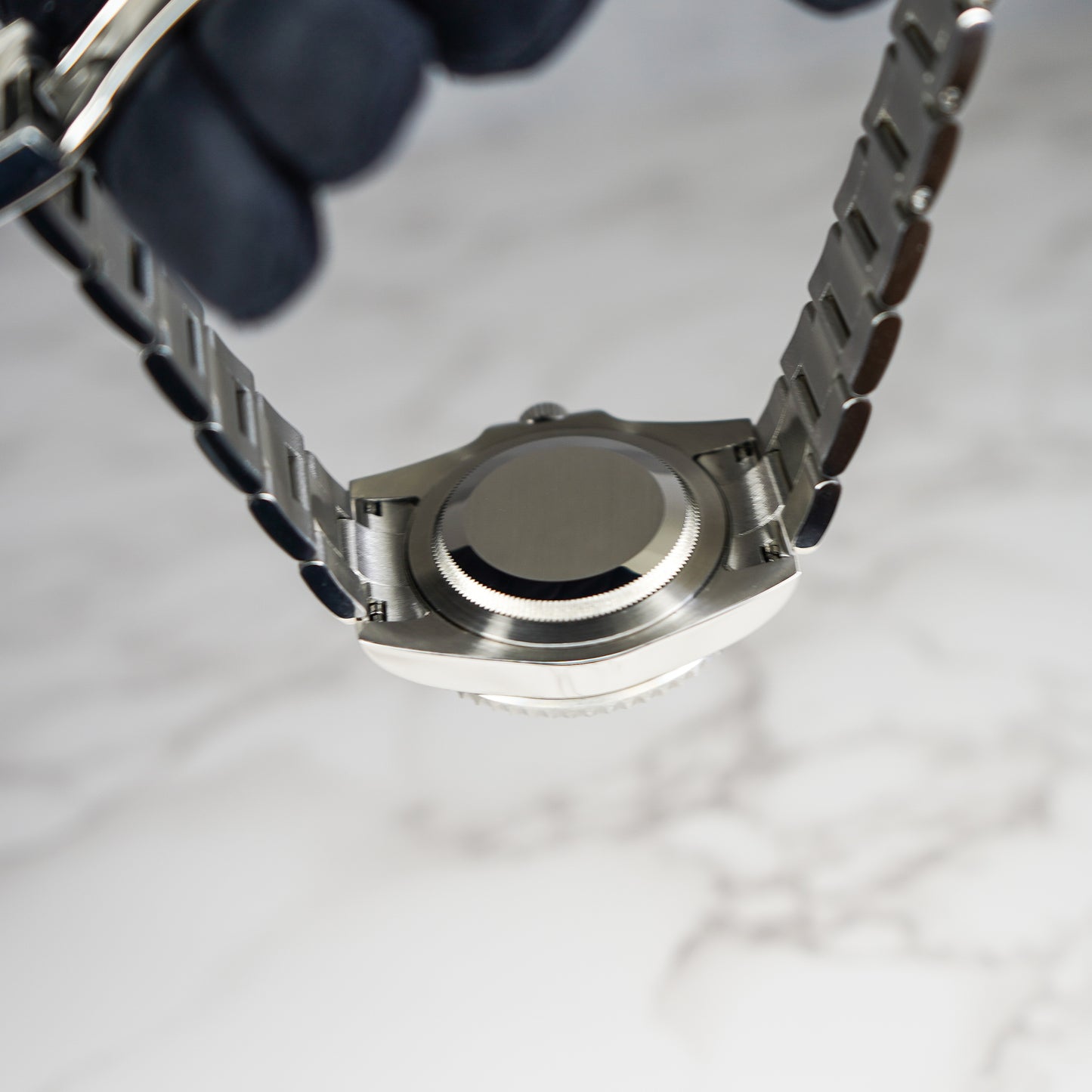 40mm Signature Black Dial Sub Style Diver w/ Custom Seiko NH35 Movement Seiko Mod Watch - Case Back