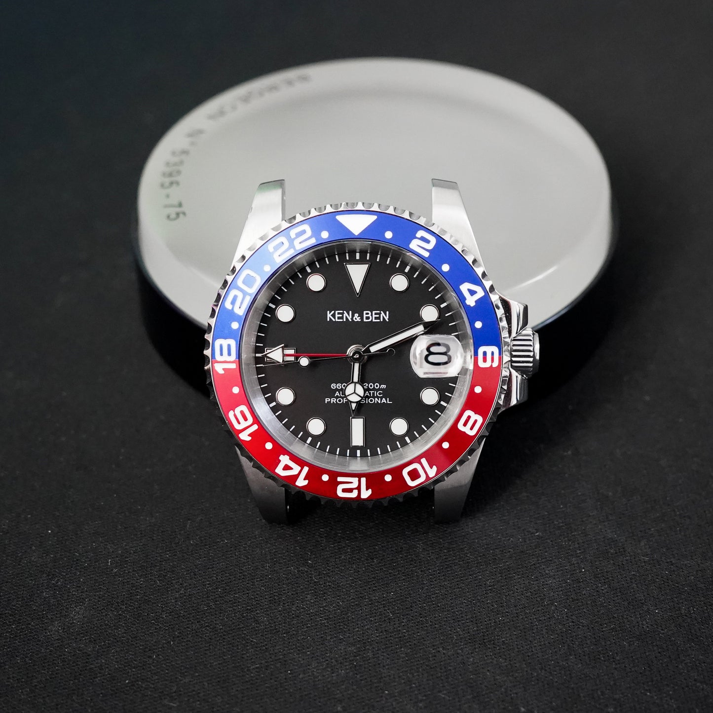 Custom Text Dial Sub Style Diver w/ Custom Seiko NH35 Movement Watch SKX