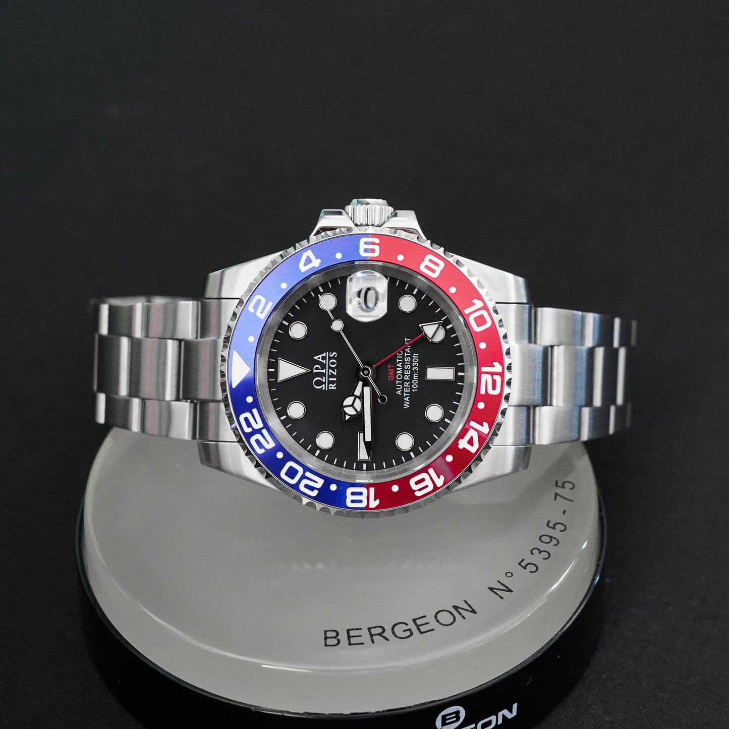 Custom Text Dial Sub Style Diver w/ Custom Seiko NH35 Movement Watch SKX