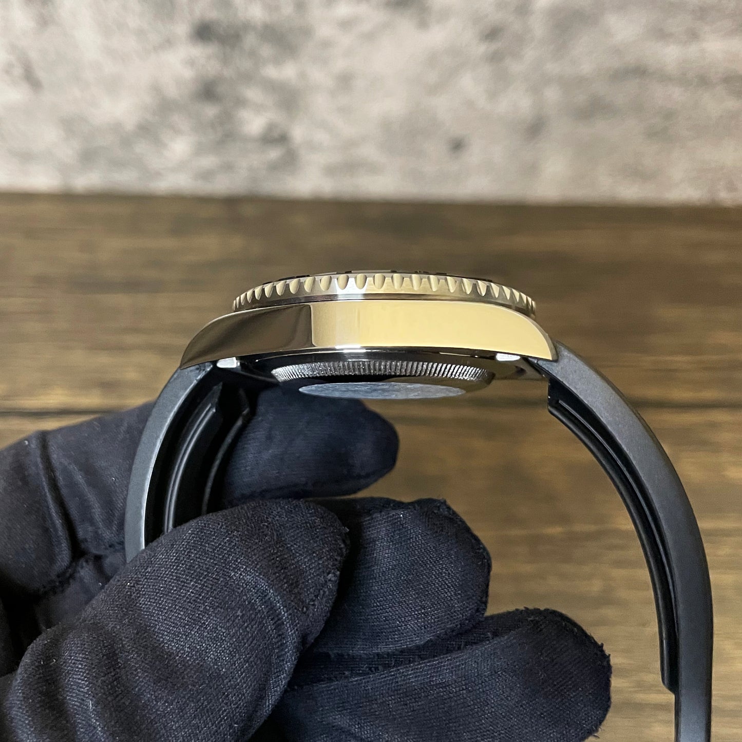 40mm Yacht Sub Style Diver Mod w/ OEM Dial Seiko NH36 Movement Mod Watch - Side