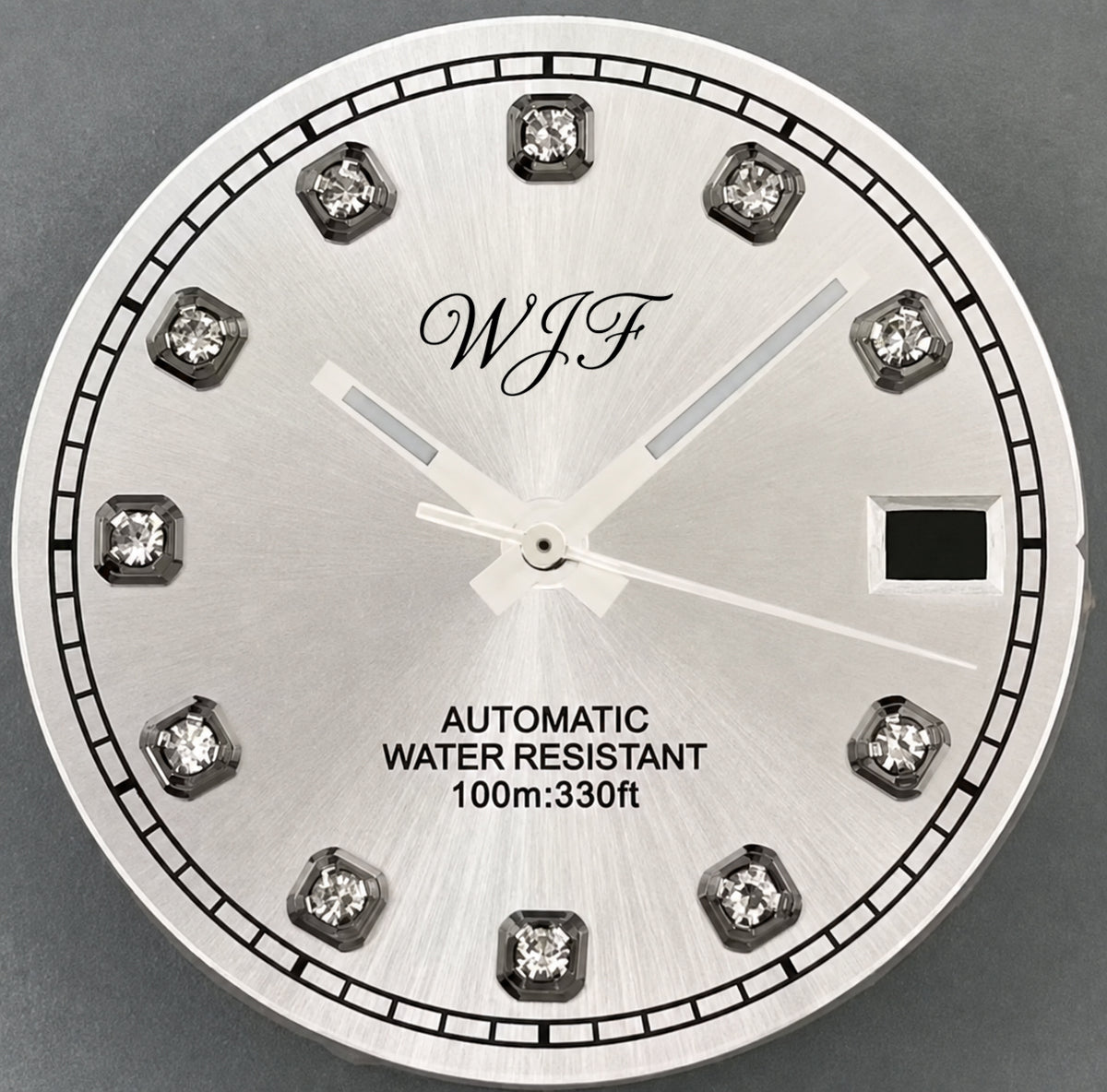 For Jeff - 39mm White Custom Dial Datejust Mod w/ Exhibition Case Back