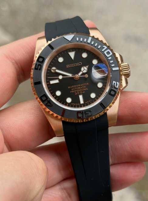 For Milton - 40mm Rose Gold Yacht Master Mod