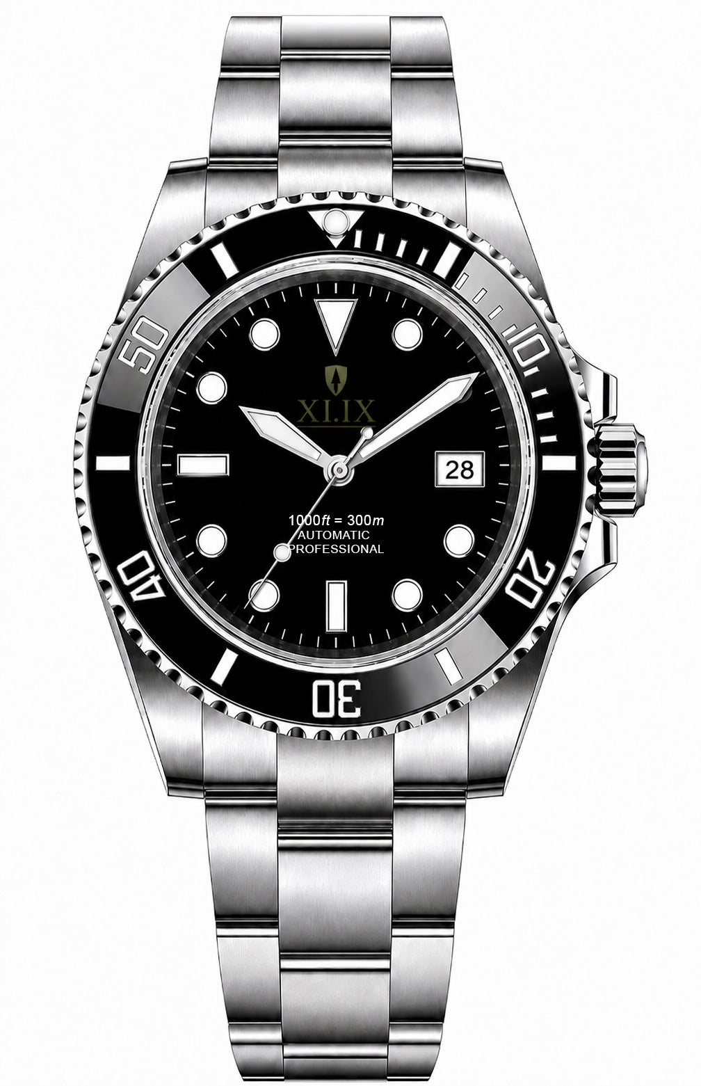40mm XI.IX Custom Dial Sub Watch