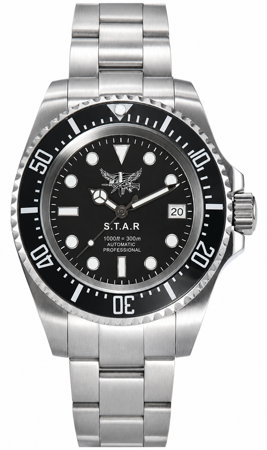 S.T.A.R Custom Dial Deep Sea Watch Mod w/ Case Back Engraving