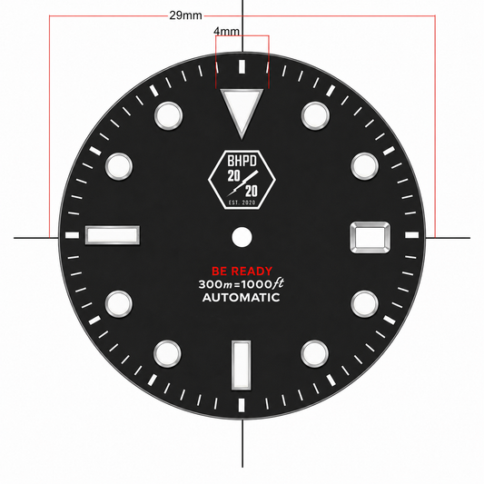 40mm BHPD Custom Submariner Style Watch Mod