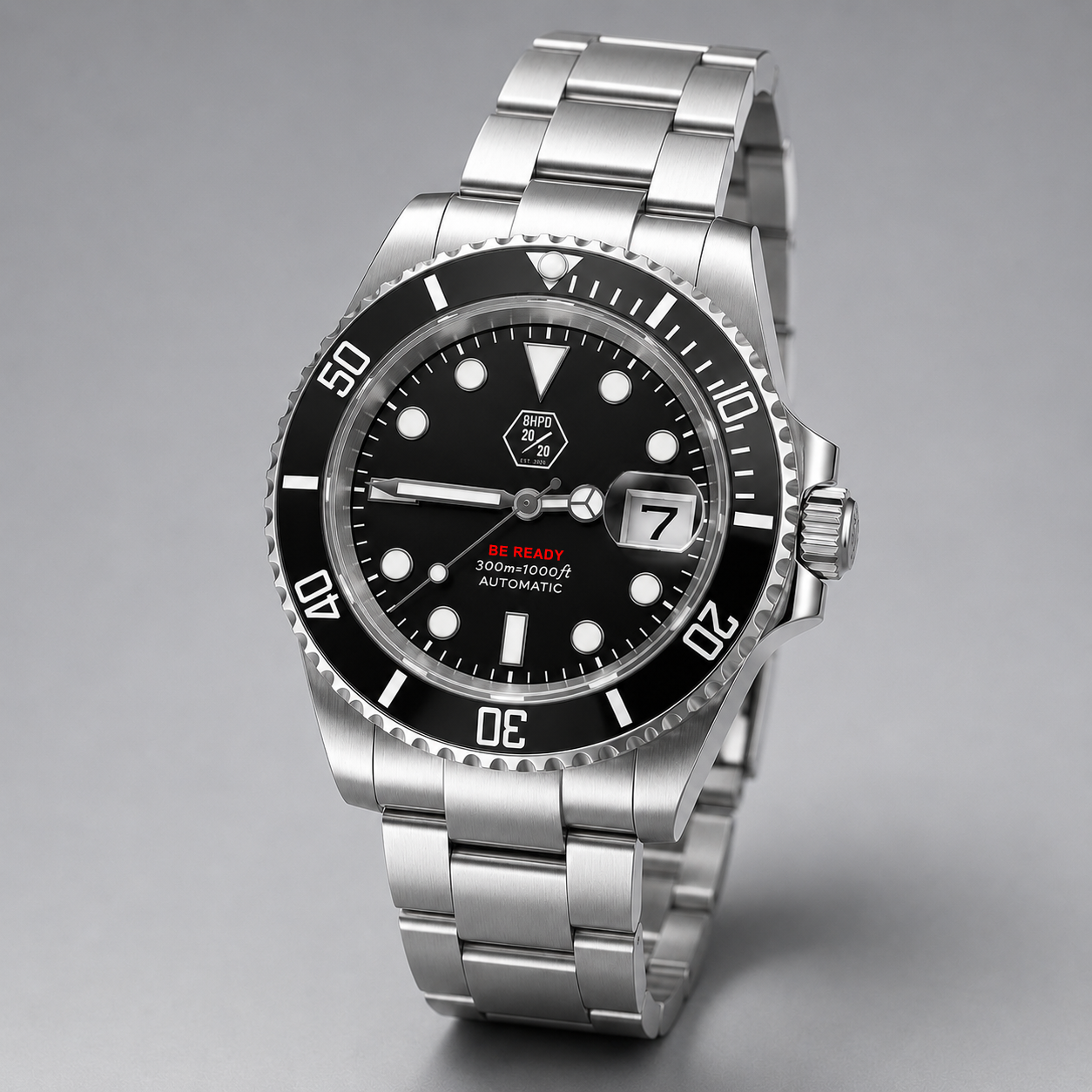40mm BHPD Custom Submariner Style Watch Mod
