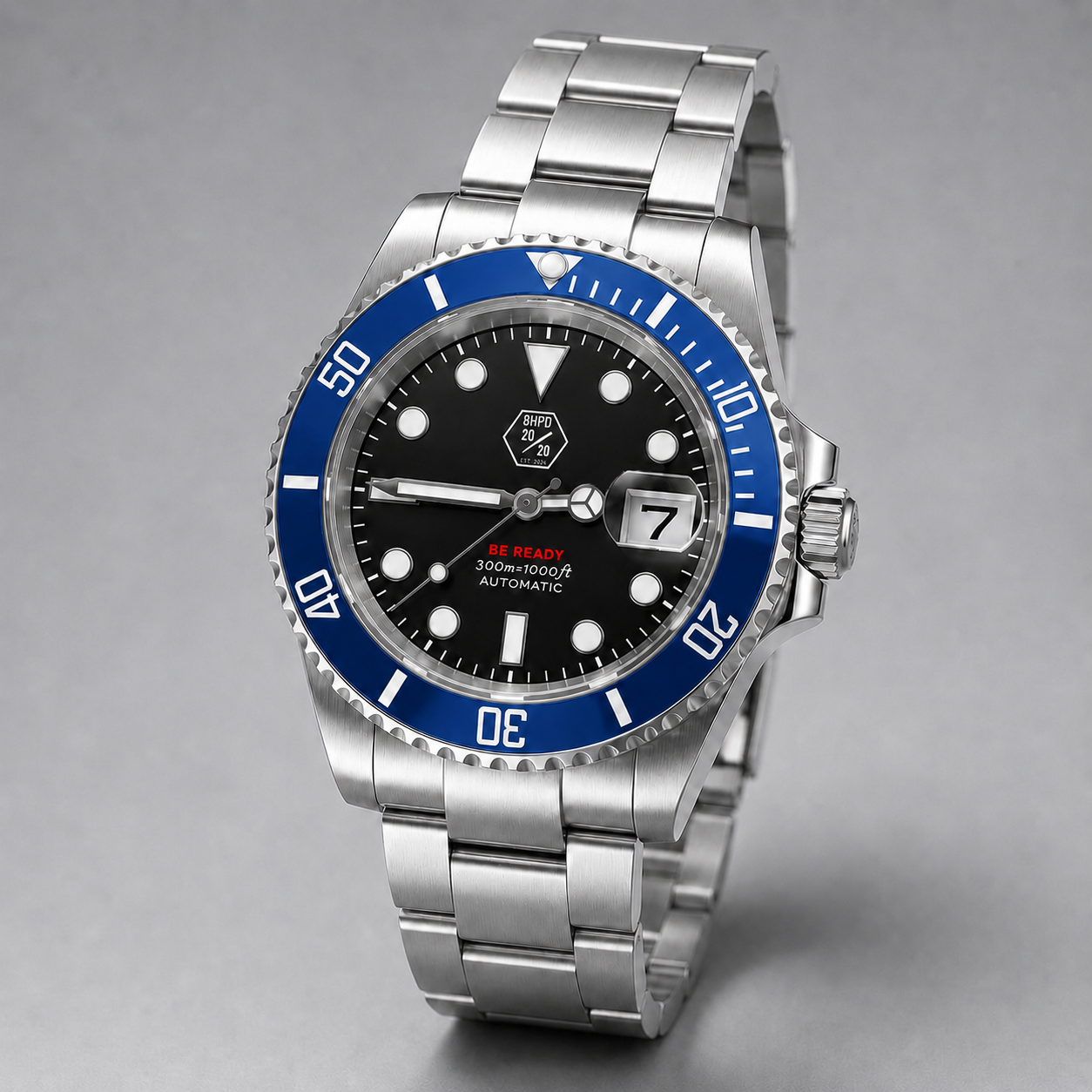40mm BHPD Custom Submariner Style Watch Mod