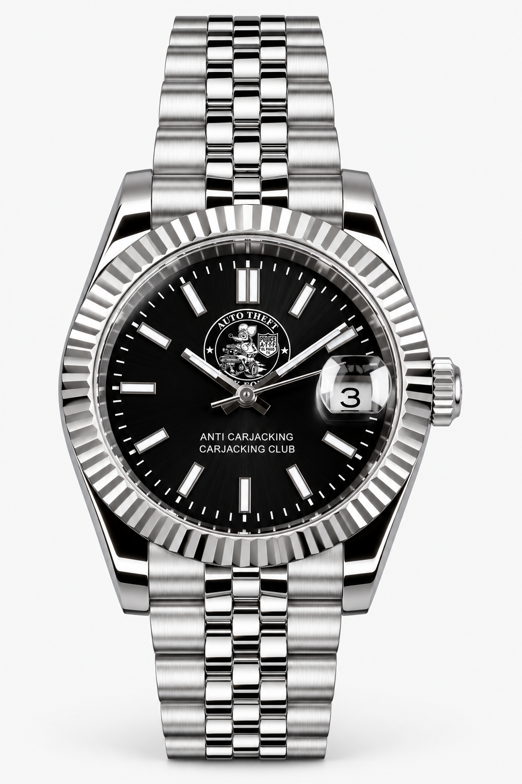 36mm Date Just Custom Anti-Carjacking Club Watch