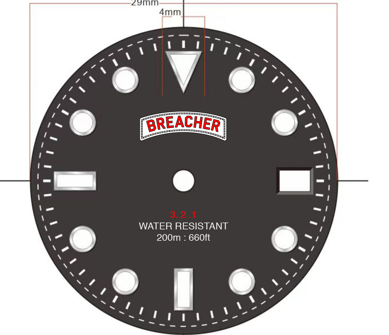 For Eddie - 40mm Explorer Custom Dial Watch Mod