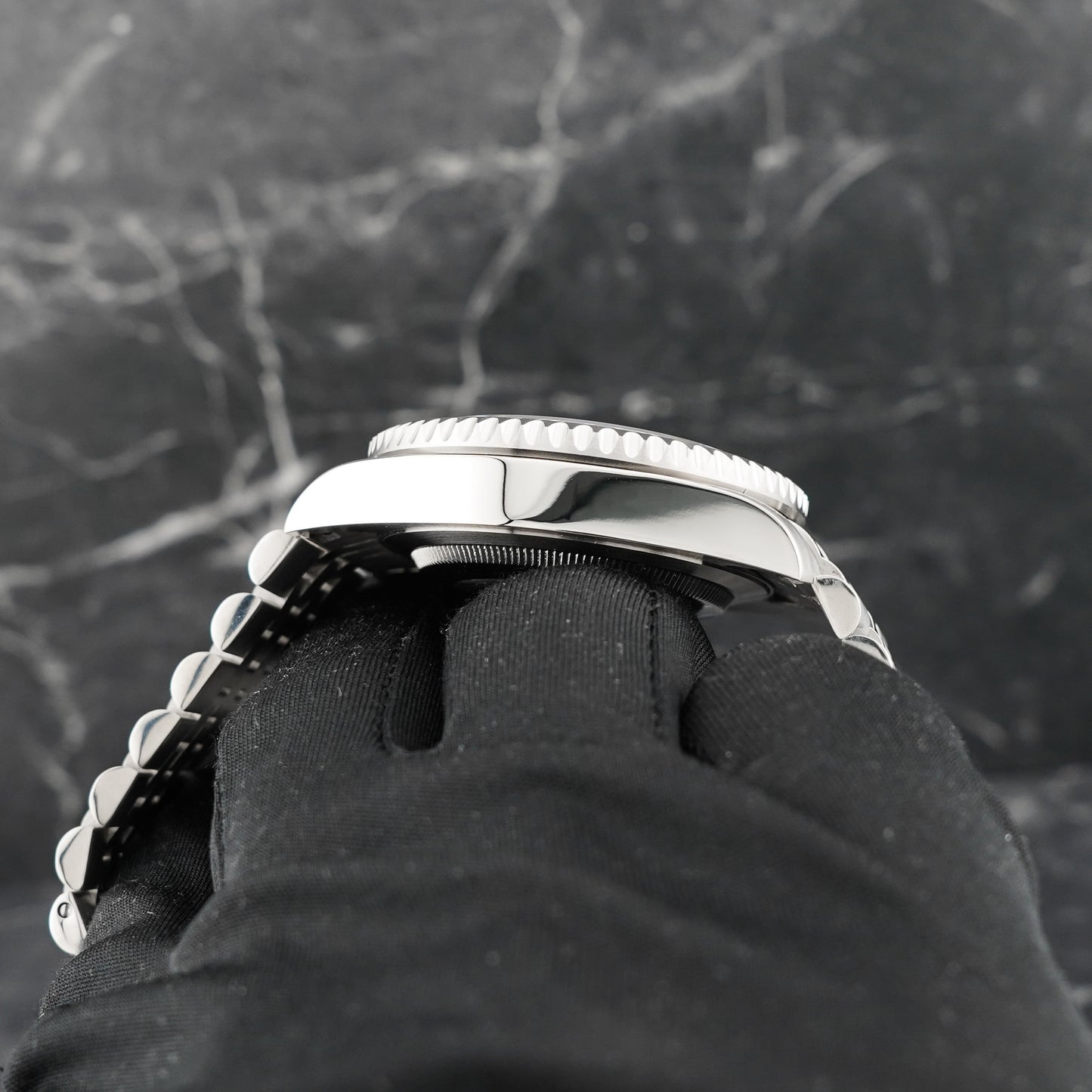 40mm Bruce Wayne GMT Black Dial Sub Style Diver Custom w/ Seiko NH34 GMT Movement Mod Watch SKX