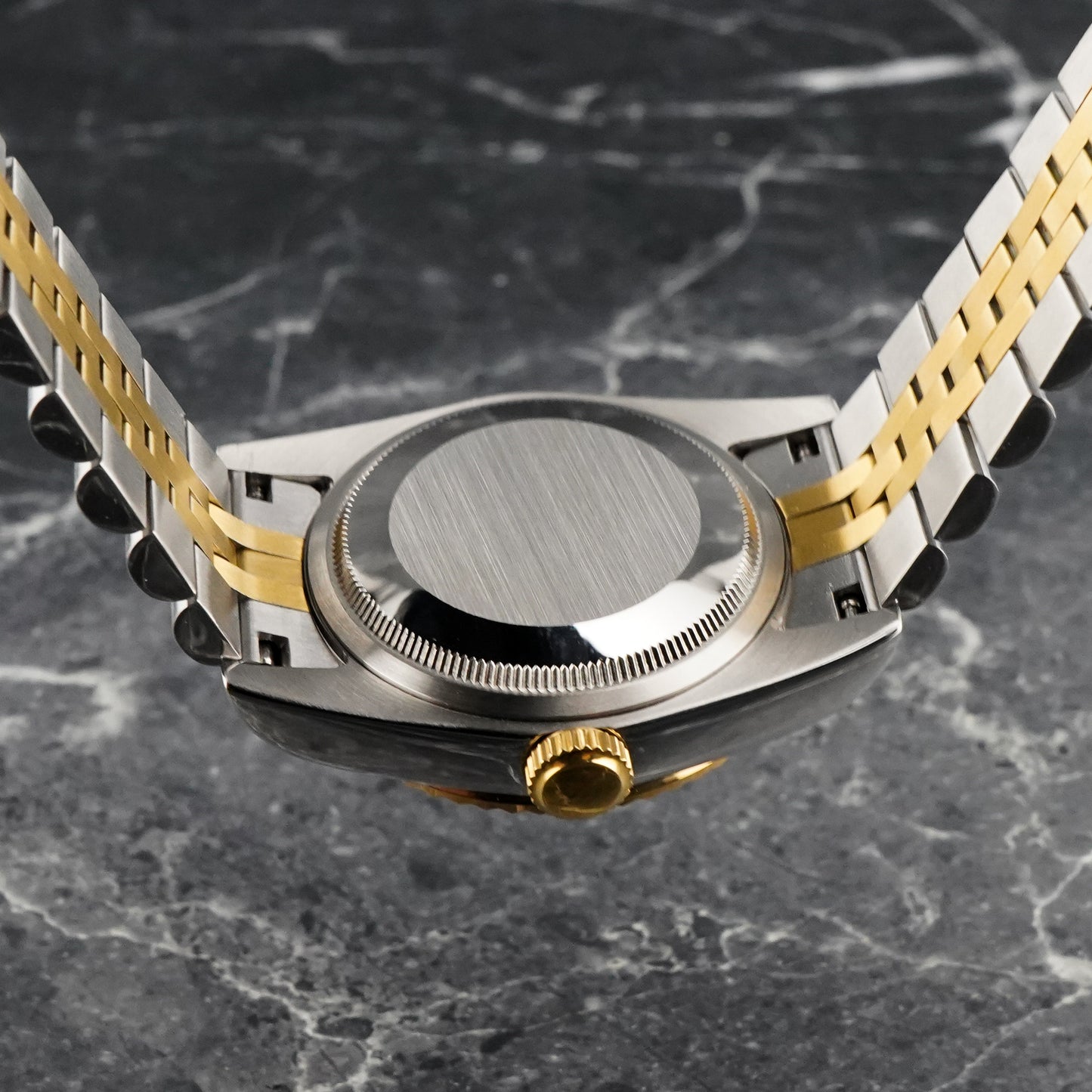 36mm Two Tone Gold Datejust Style Mod Watch w/ Gold Dial & Seiko NH35 Movement