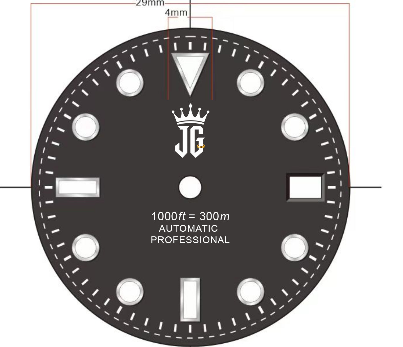 For Colin - 40mm Yacht Master Style Sub Matte Black Dial w/ Custom Logo w/ Oyster Bracelet + Rubber Oyster Flex Strap